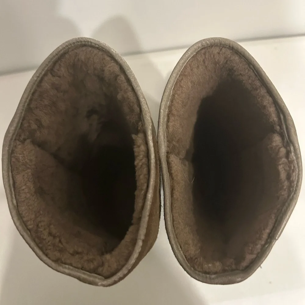 Authentic Suede Winter Boot with Shearling Lining Made In Italy
